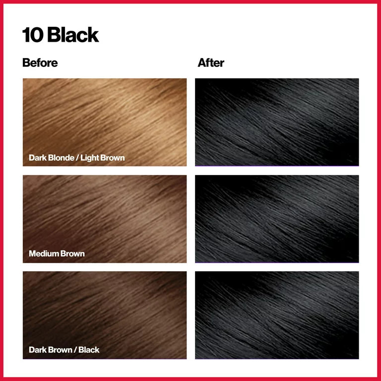 Colorsilk Beautiful Color Permanent Hair Color, Long-Lasting High-Definition Colour 10 Black 1 Pack