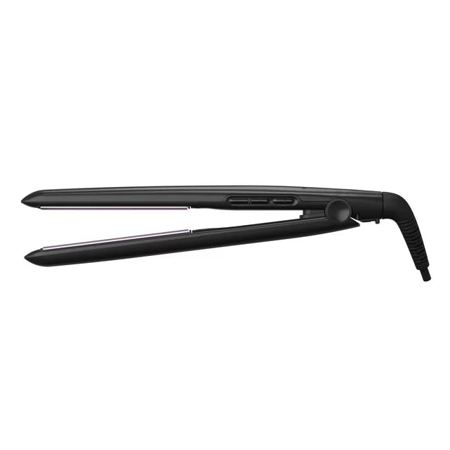 1" Anti-Static Flat Iron with Floating Ceramic Plates and Digital Controls, Hair Straightener, Black