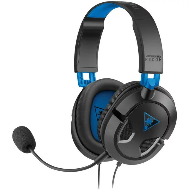 Recon 50 PlayStation Gaming Headset for PS5, PS4, PlayStation, Xbox Series X, Xbox Series S, Xbox One, Nintendo Switch, Mobile & PC with 3.5mm - Removable Mic, 40mm Speakers - Black