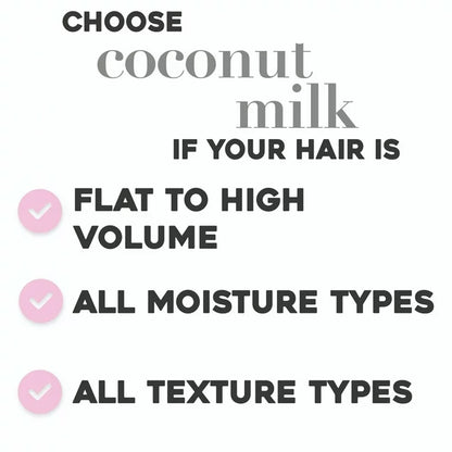 Nourishing + Coconut Milk Moisturizing Daily Shampoo with Egg White Protein, 25.4 fl oz