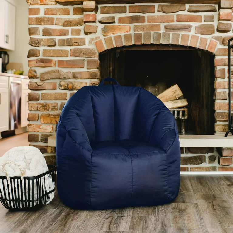 Joey Bean Bag Chair, Smart max, Kids/Teens, 2.5ft, Navy