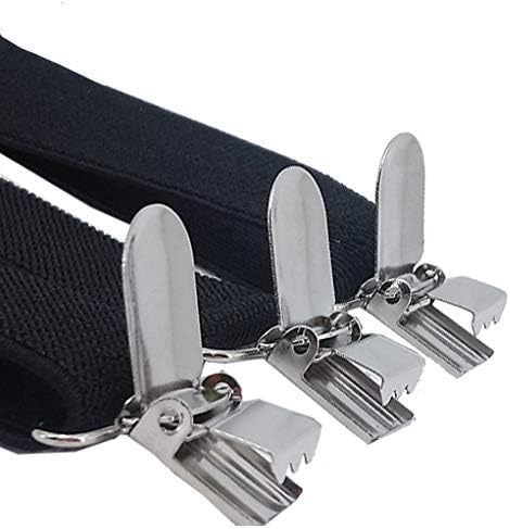 Adjustable Elastic Y Back Style Unisex Suspenders for Men and Women With Strong Metal Clips