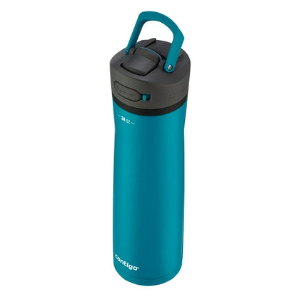 Ashland Chill 2.0 Stainless Steel Water Bottle with AUTOSPOUT Straw Lid in Teal, 24 fl oz.