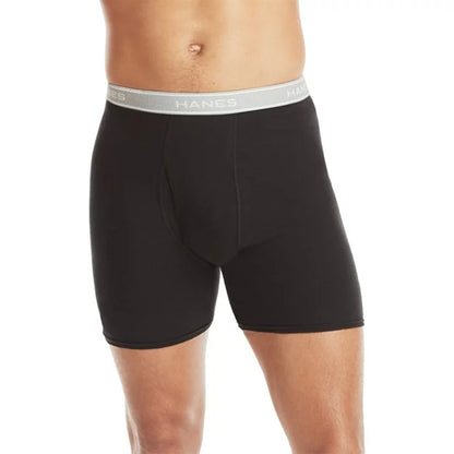 Men's Black/Grey Boxer Briefs, 3 Pack