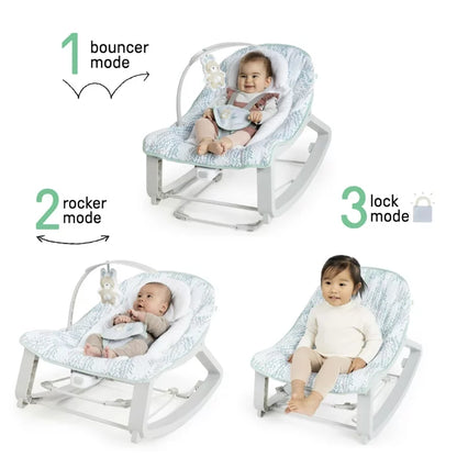 Keep Cozy 3-in-1 Vibrating Baby Bouncer and Rocker, Spruce