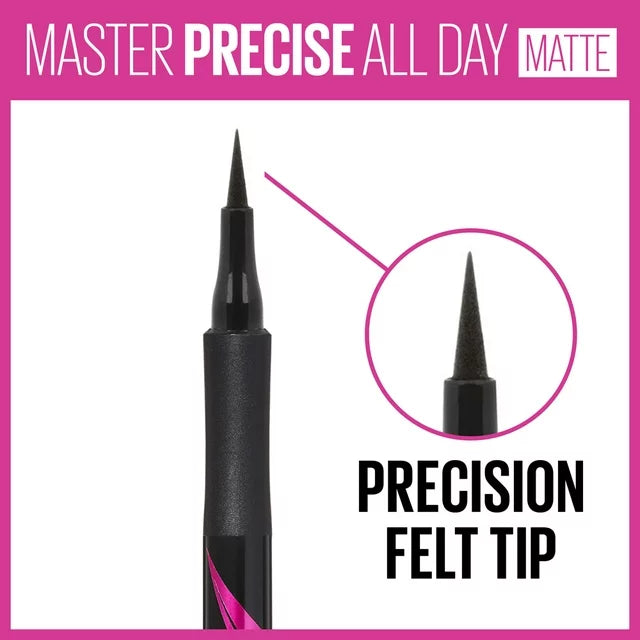 EyeStudio Master Precise All Day Liquid Eyeliner Makeup, Matte Black