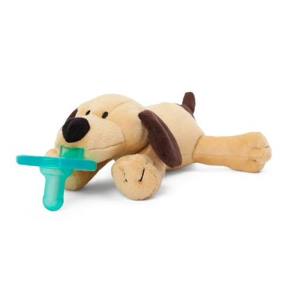 Brown Puppy Infant Plush Pacifier Holder