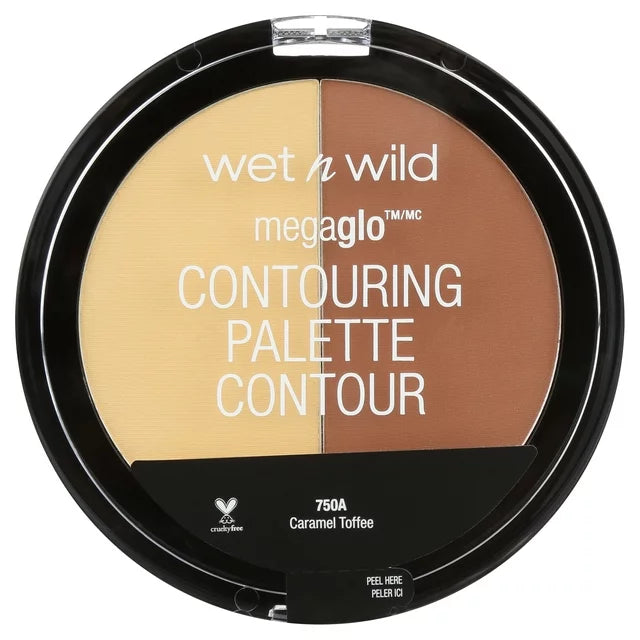 MegaGlo Contouring Duo Palette, Highlighting, Caramel Toffee, 0.44 oz