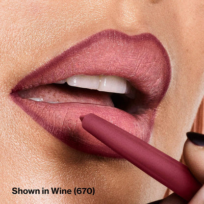 Lip Liner, Colorstay Face Makeup with Built-in-Sharpener, Longwear Rich Lip Colors, Smooth Application, 670 Wine