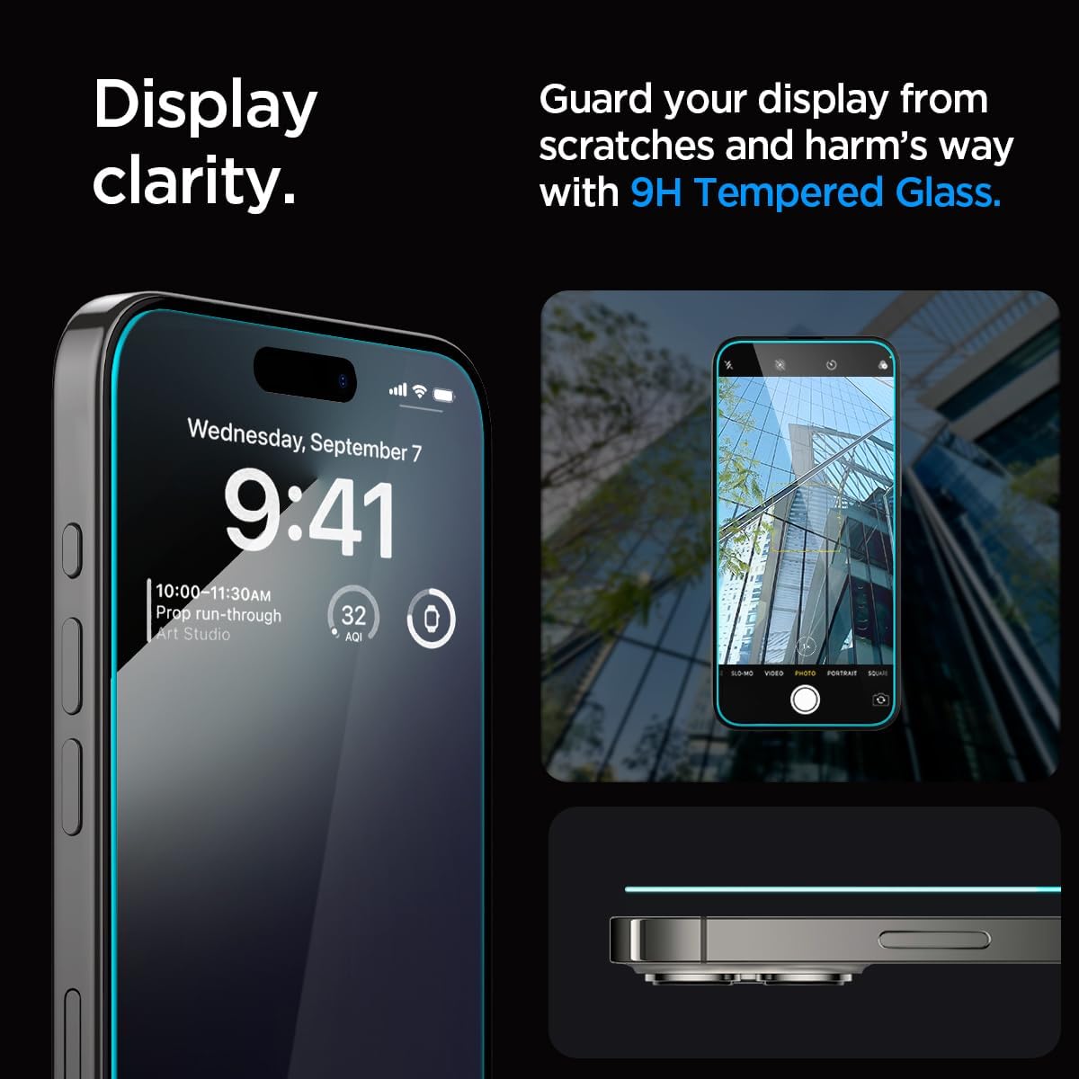 Tempered Glass Screen Protector [GlasTR EZ FIT] designed for iPhone 15 Pro Max [Case Friendly] - 2 Pack