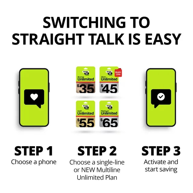 Straight Talk  Galaxy A03s, 32GB, Black- Prepaid Smartphone [Locked to Straight Talk]