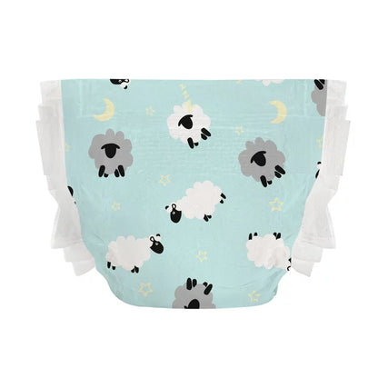 Overnight Baby Diapers, Sleepy Sheep, Size 4, 54 ct