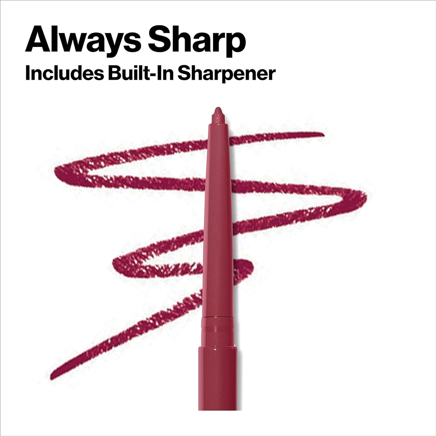 Lip Liner, Colorstay Face Makeup with Built-in-Sharpener, Longwear Rich Lip Colors, Smooth Application, 670 Wine