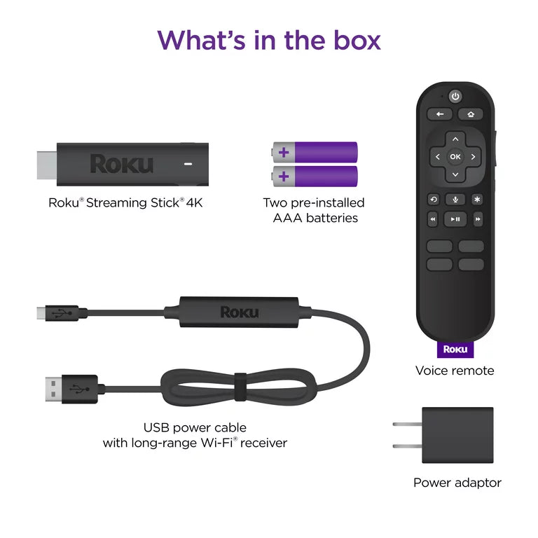 Streaming Stick 4K | Streaming Device 4K/HDR/Dolby Vision with Voice Remote with TV Controls and Long-Range Wi-Fi