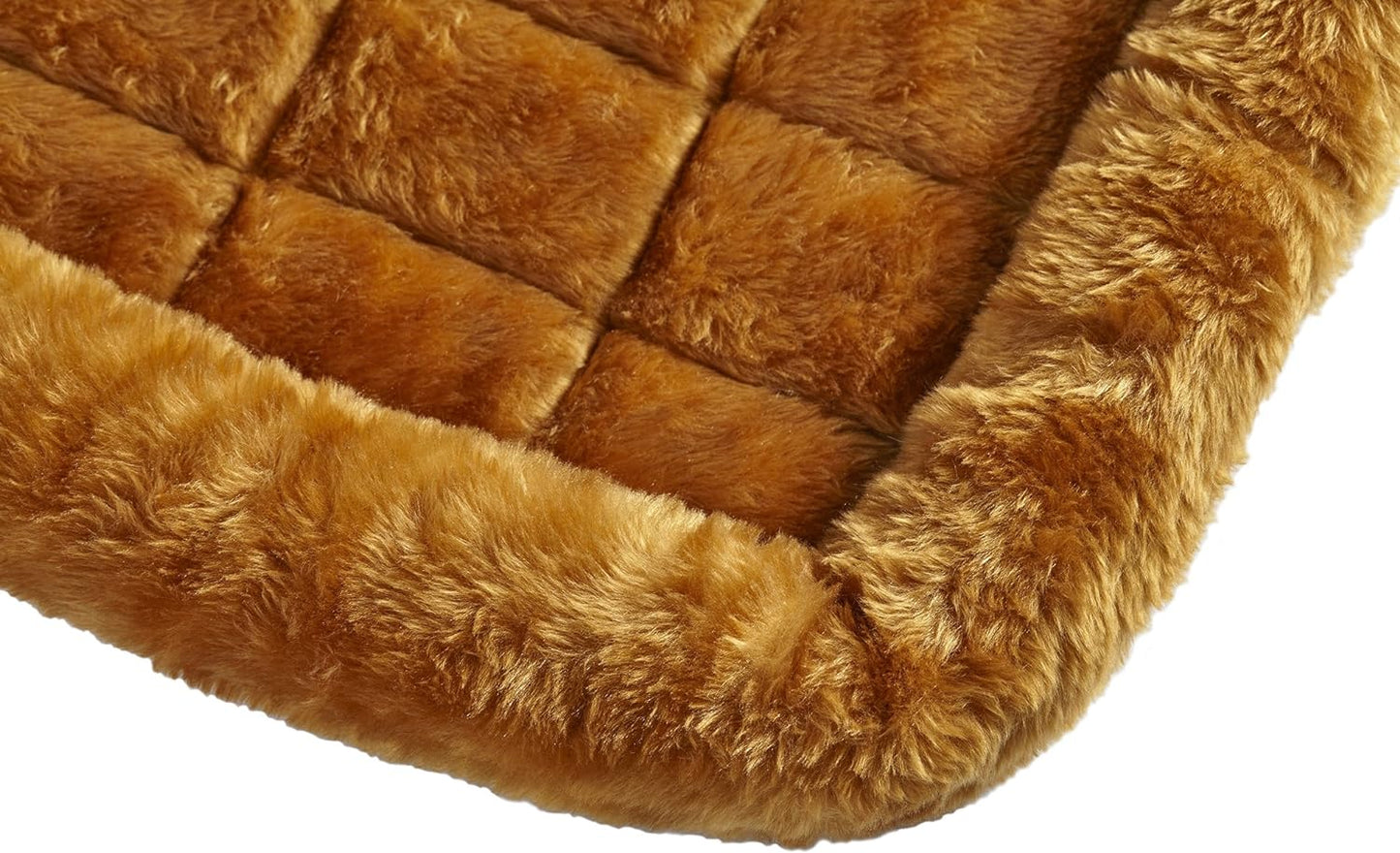 Bolster Dog Bed 18L-Inch Cinnamon Dog Bed or Cat Bed w/ Comfortable Bolster | Ideal for "Toy" Dog Breeds & Fits an 18-Inch Dog Crate | Easy Maintenance Machine Wash & Dry