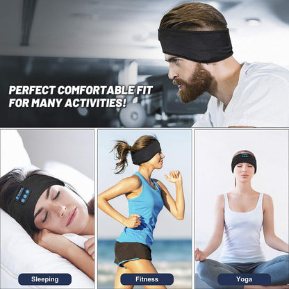 Sleep Headphones Wireless, Bluetooth Sports Headband Headphones with Ultra-Thin HD Stereo Speakers, unisex, Perfect for Sleeping,Workout,Jogging,Yoga,Insomnia, Air Travel, Meditation