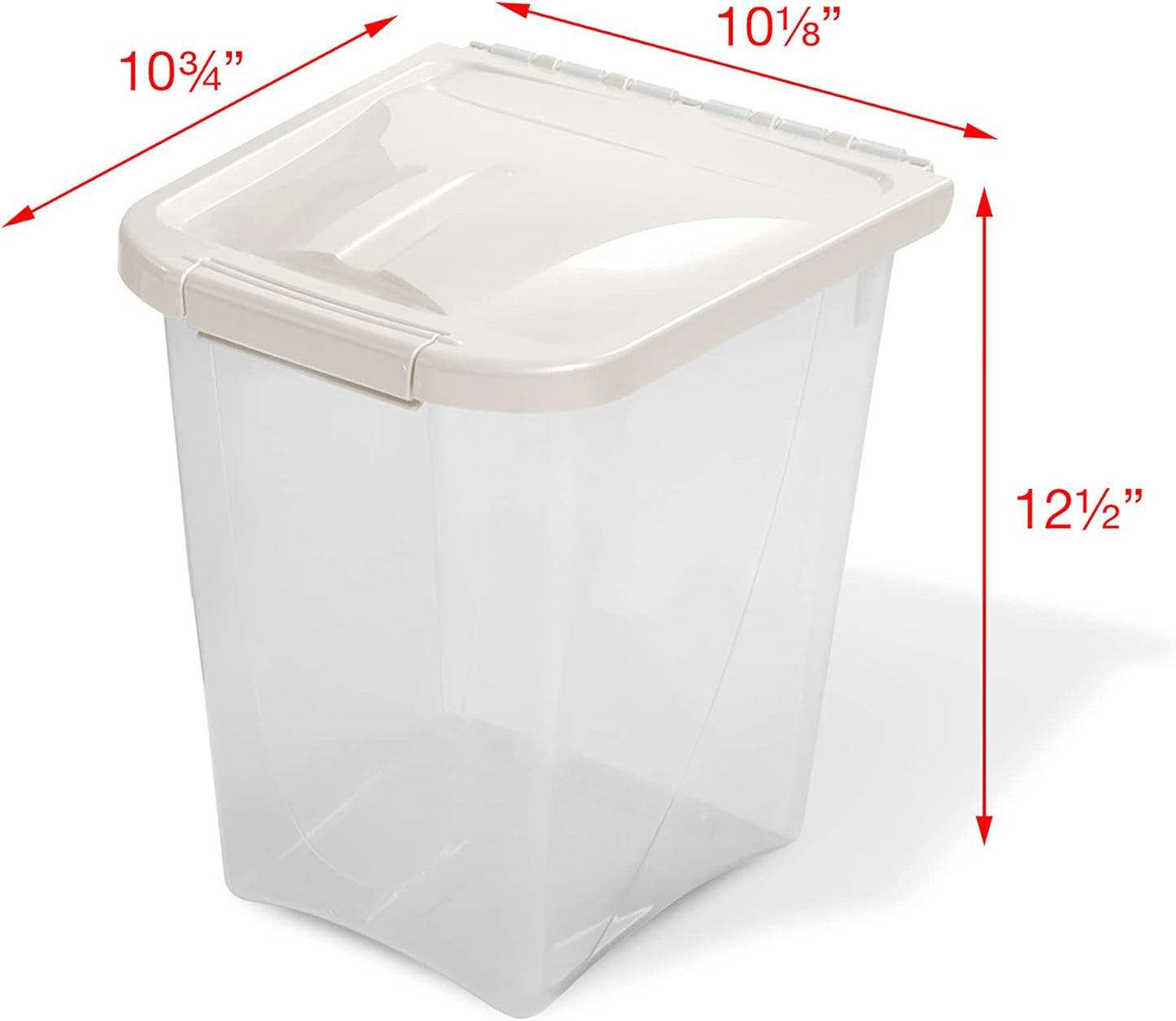 10-Pound Food Container with Fresh-Tite Seal (FC10) white