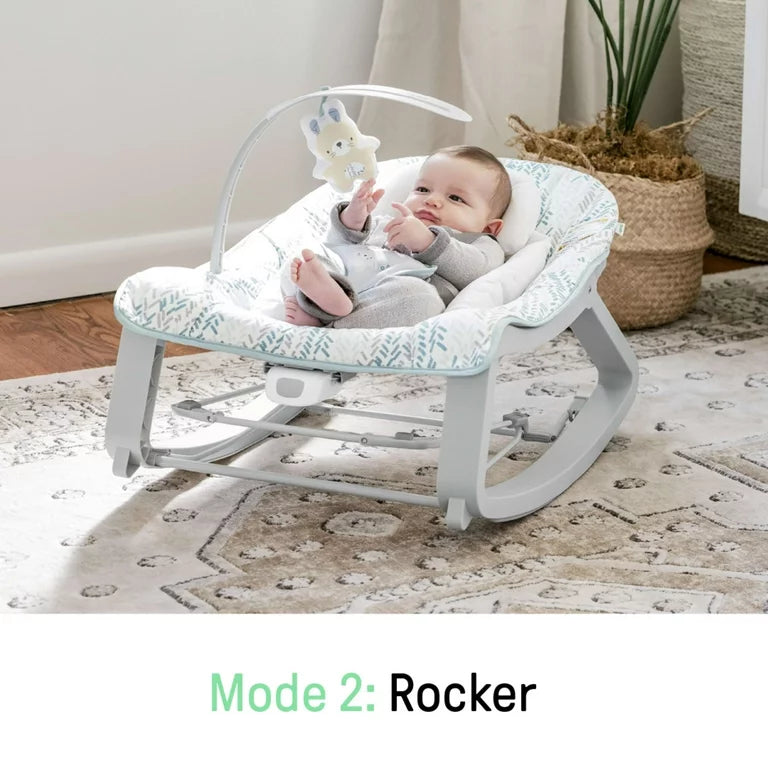 Keep Cozy 3-in-1 Vibrating Baby Bouncer and Rocker, Spruce