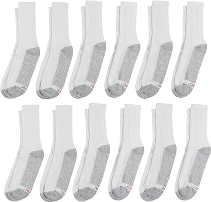 Men's Double Tough Crew Socks, 12-Pair Pack