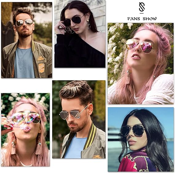 Aviator Polarized Sunglasses for Women and Men