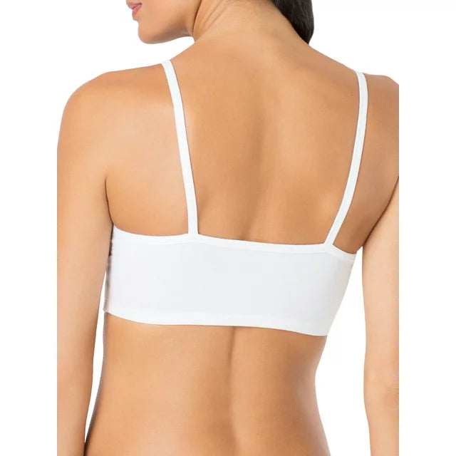 Women's Spaghetti Strap Cotton Sports Bra, 3-Pack, Style-9036