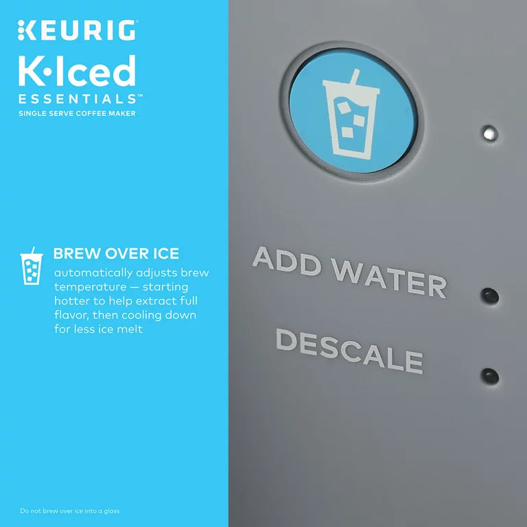 K-Iced Essentials Gray Iced and Hot Single-Serve K-Cup Pod Coffee Maker