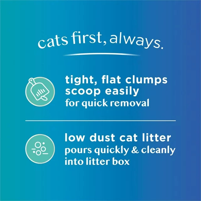 Cats Multi-Cat Scented Clumping Cat Litter, Tidy Care Comfort Low Dust Formula, 24lb Box