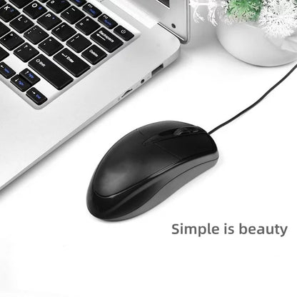 Wired Mouse, USB Wired Computer Mouse Mice, 1600DPI 3 Adjustable Levels 4-Button Ergonomic Mice, Home and Office Mouse for Laptop PC Desktop Notebook