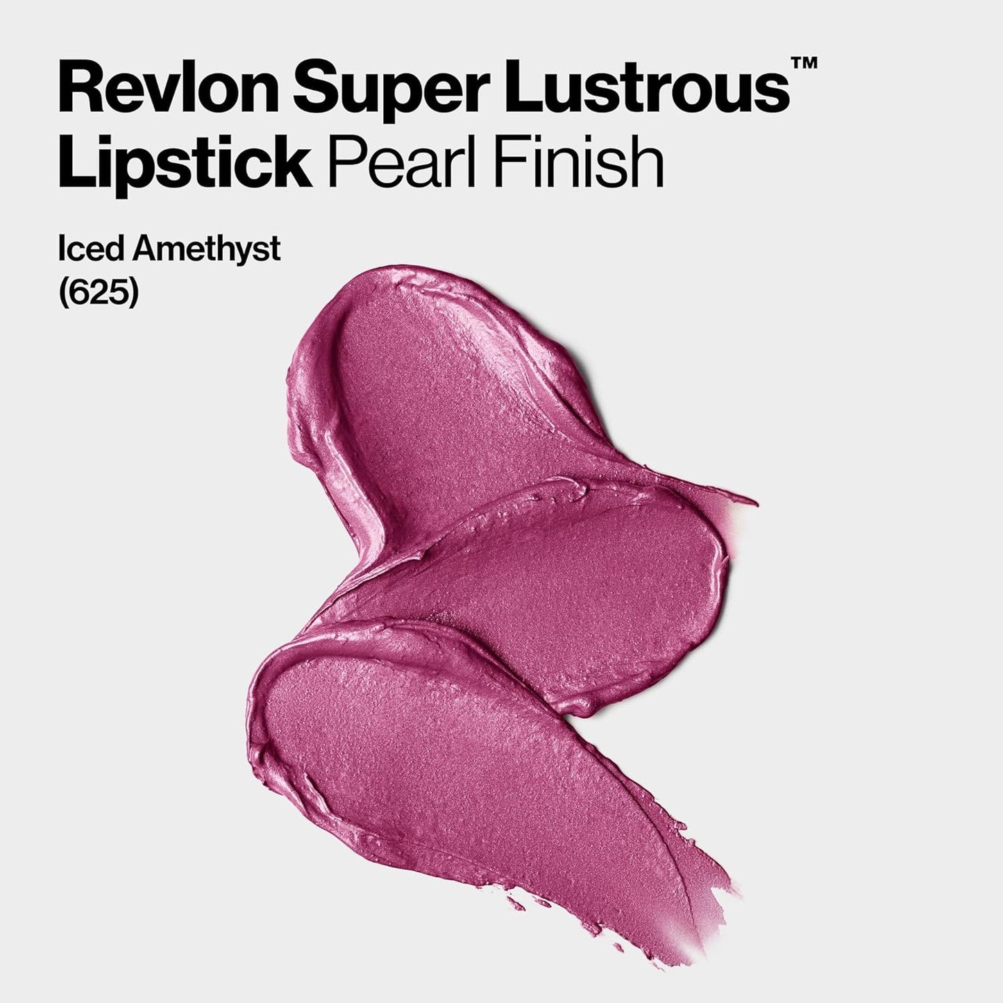 Super Lustrous Lipstick, High Impact Lipcolor with Moisturizing Creamy Formula, Infused with Vitamin E and Avocado Oil in Berries, Iced Amethyst (625) 0.15 oz