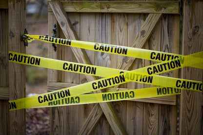 Halloween Yellow Caution Tape 3 inch x 1000 feet, Bright Yellow w/Bold Black Text, 3" Wide for Maximum Readability, Strongest & Thickest Tape for Danger/Hazardous Areas