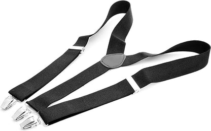 Adjustable Elastic Y Back Style Unisex Suspenders for Men and Women With Strong Metal Clips