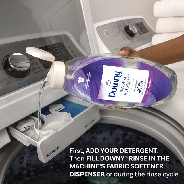 Rinse & Refresh Liquid Laundry Odor Remover and Fabric Softener, Fresh Lavender, 48.00 fl oz.