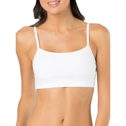 Women's Spaghetti Strap Cotton Sports Bra, 3-Pack, Style-9036