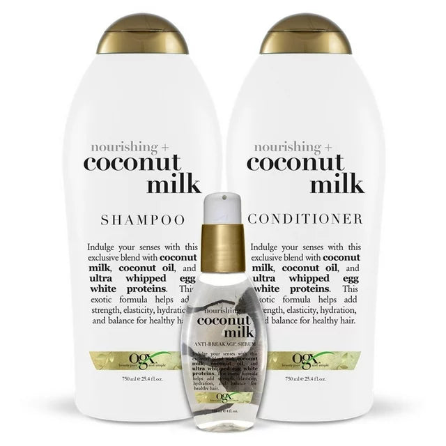 Nourishing + Coconut Milk Moisturizing Daily Shampoo with Egg White Protein, 25.4 fl oz