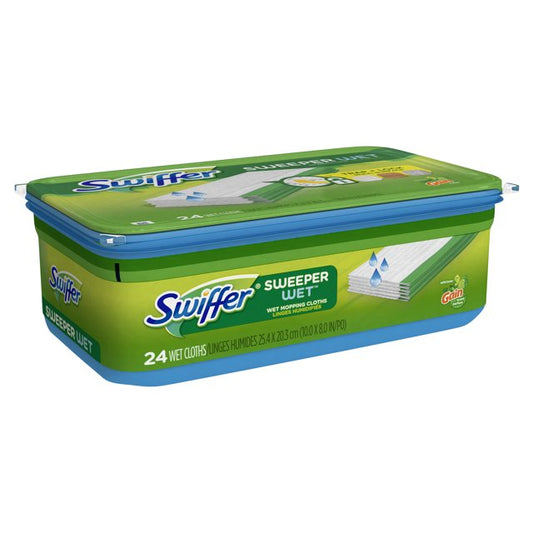 Sweeper Wet Mopping Cloths, Gain Original, 24 Count