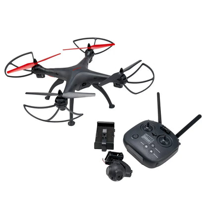 Aero view Quadcopter Wide Angle Video Drone with Wifi, GPS, 12 Minute flight time and a range of 1000 feet