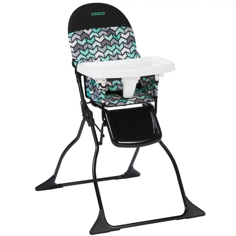 Simple Fold Full Size High Chair with Adjustable Tray, Spritz