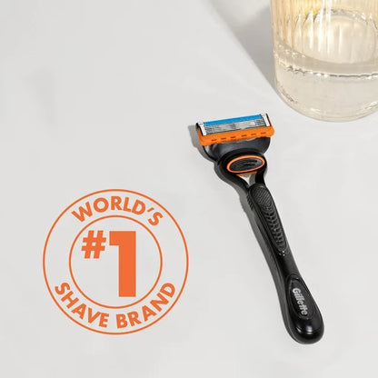 Fusion5 Men's Razor Handle and 2 Blade Refills, Orange