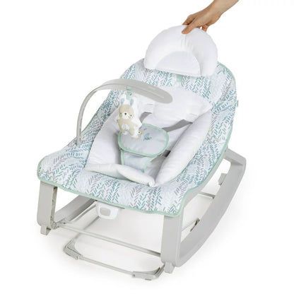 Keep Cozy 3-in-1 Vibrating Baby Bouncer and Rocker, Spruce