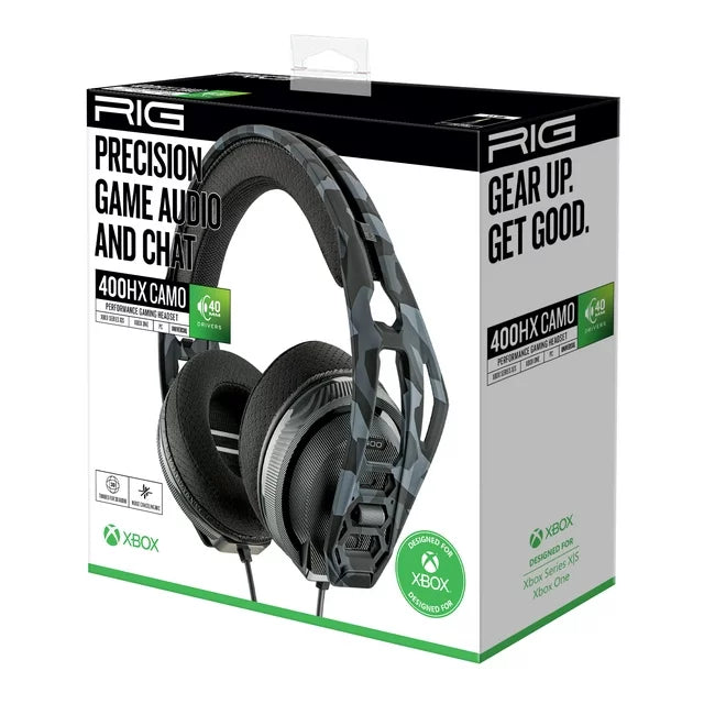 400 HX Xbox Gaming Headset for Xbox, PlayStation, PC & Mobile, Camo